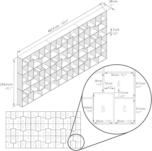 Miniatura 23 de Mobili Fiver, Estantería Iacopo XS (63.31 x 31.5 pulgadas), roble rústico, fabricada en Italia Roble rústico,Ashwood Negro,Ashwood Blanco,Efecto