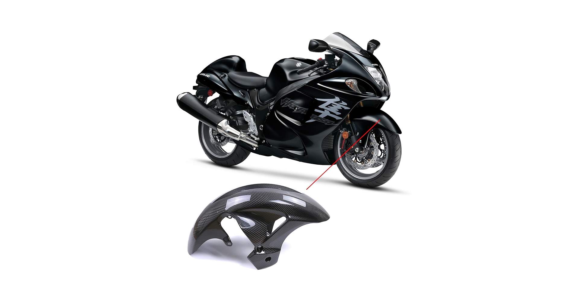 GSX1300R カーボンフェンダー Suzuki GSX1300R Hayabusa Carbon Fiber Parts