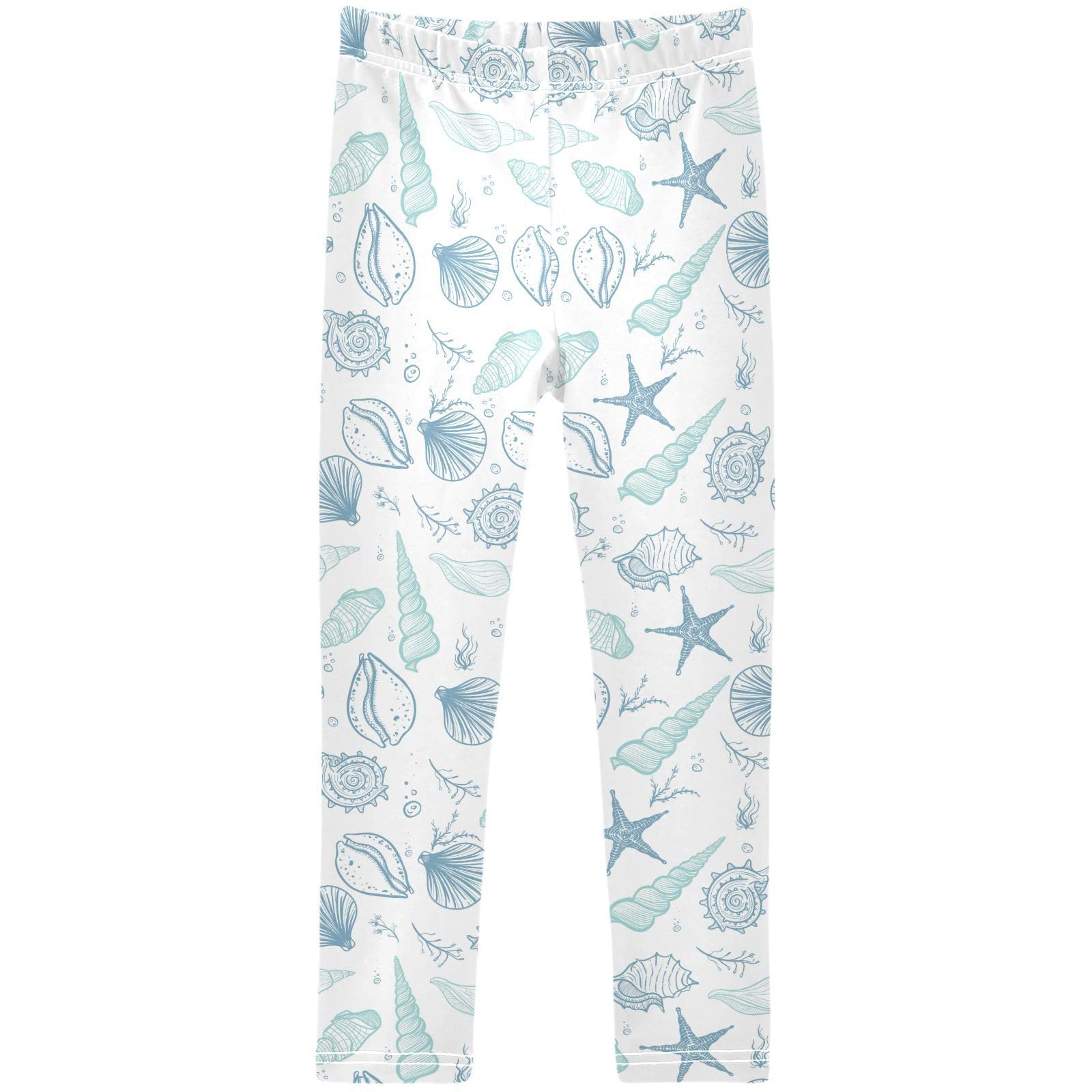 Amazon.com: Gredecor Girls Leggings Doodle Seashells Starfish 