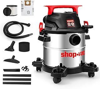 Shop-Vac 5430162 Wet/Dry Vacuum, 5 Gallon, 4 Peak HP, 1-1/4 Inch Diameter x 7 Foot Hose, 6 Foot Cord, Ideal for Jobsite, Garage, Workshop & Home