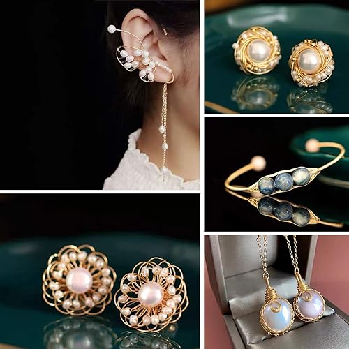 Miniatura 7 de MIKIMIQI Paquete de 2 alambres de joyería para manualidades, calibre 20, resistente al deslustre, alambre de cobre para abalorios de joyería,