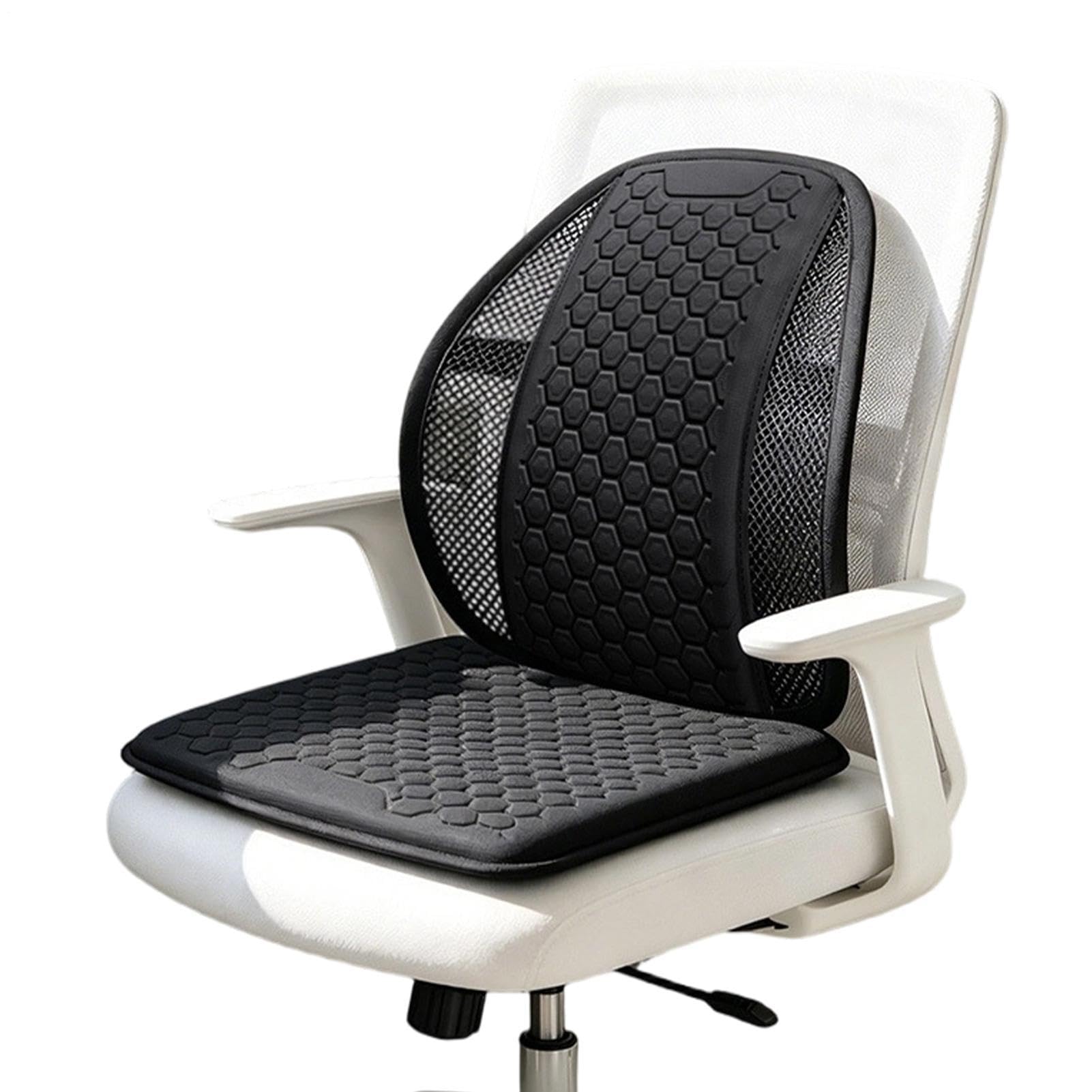 Generico Cuscino Rinfrescante Sedile Auto Cuscino Lombare Per Veicolo | Supporto Lombare Rinfrescante Auto Guidatori, Viaggi Su Strada, Campeggio, Guida Urbana, Tragitto Quotidiano, Berline, SUV,