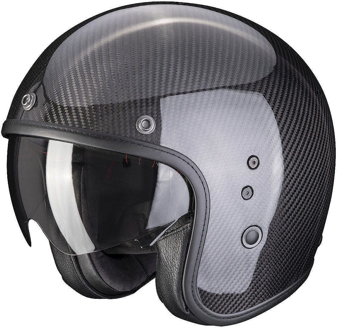 Scorpion Belfast Evo Carbon Solid Black M casque jet confortable qui ne serre pas - 2