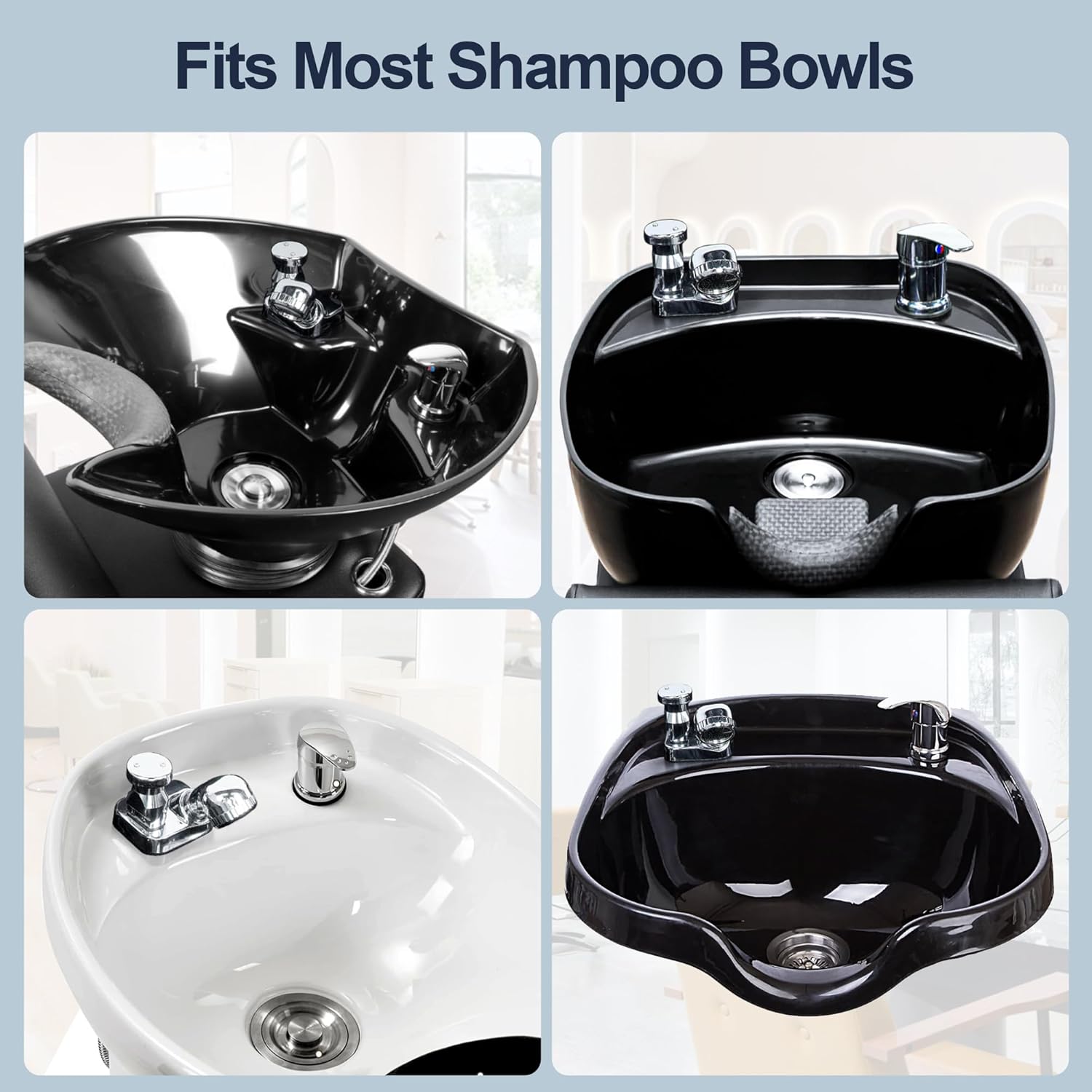 Salon Shampoo Sink Bowl Faucet and Sprayer Kit