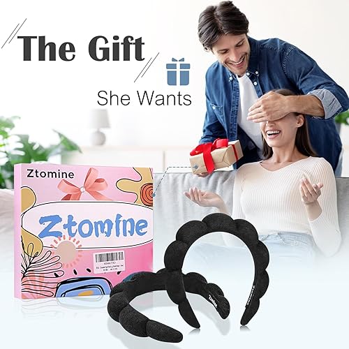 Miniatura 7 de Diademas de spa para lavar la cara o el rostro, juego de 2 diademas para el cuidado de la piel, diadema de tela de rizo, paquete combinado de