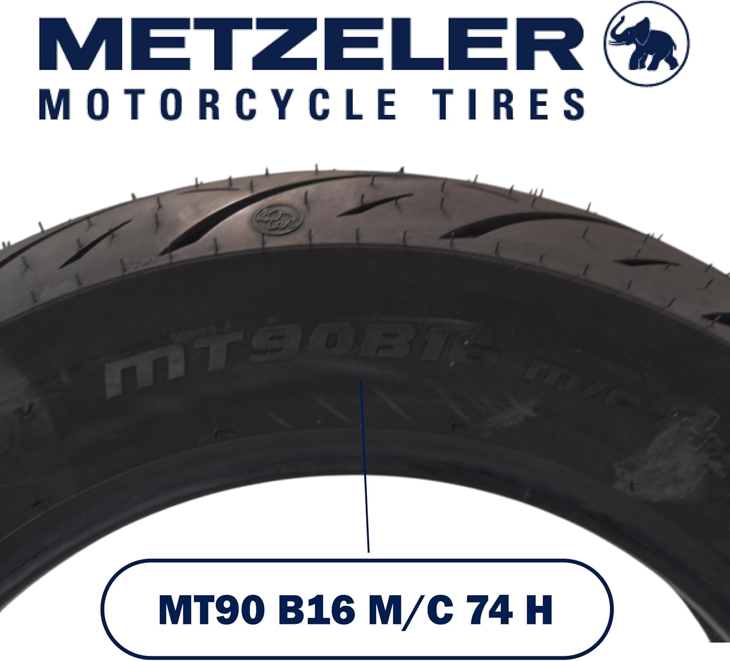Metzeler Cruisetec MT90B16 74H TL V-Twin Motorcycle Rear Tire - Performance Perfected for Cruiser, Custom & Heavy Tourers w/Enhanced Handling & Comfort - with Keychain
