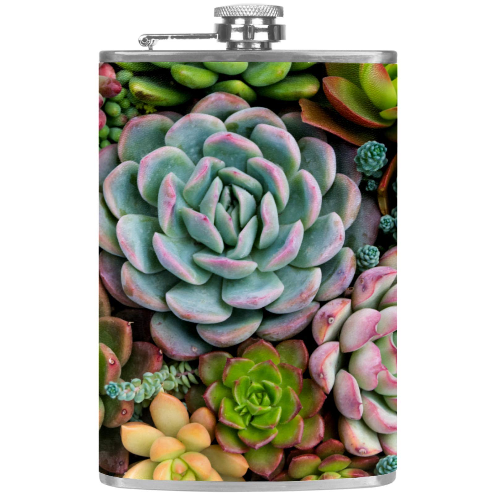 Flasque à alcool portable et son entonnoir en cuir élégant pour homme