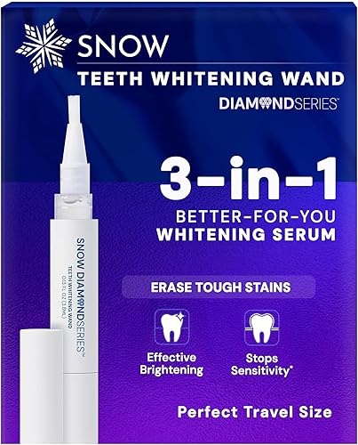 SNOW DiamondSeries Varita, ayuda a mantener tu sonrisa limpia y fresca con un tamaño de viaje fácil de usar de 0.07 onzas líquidas, perfecta