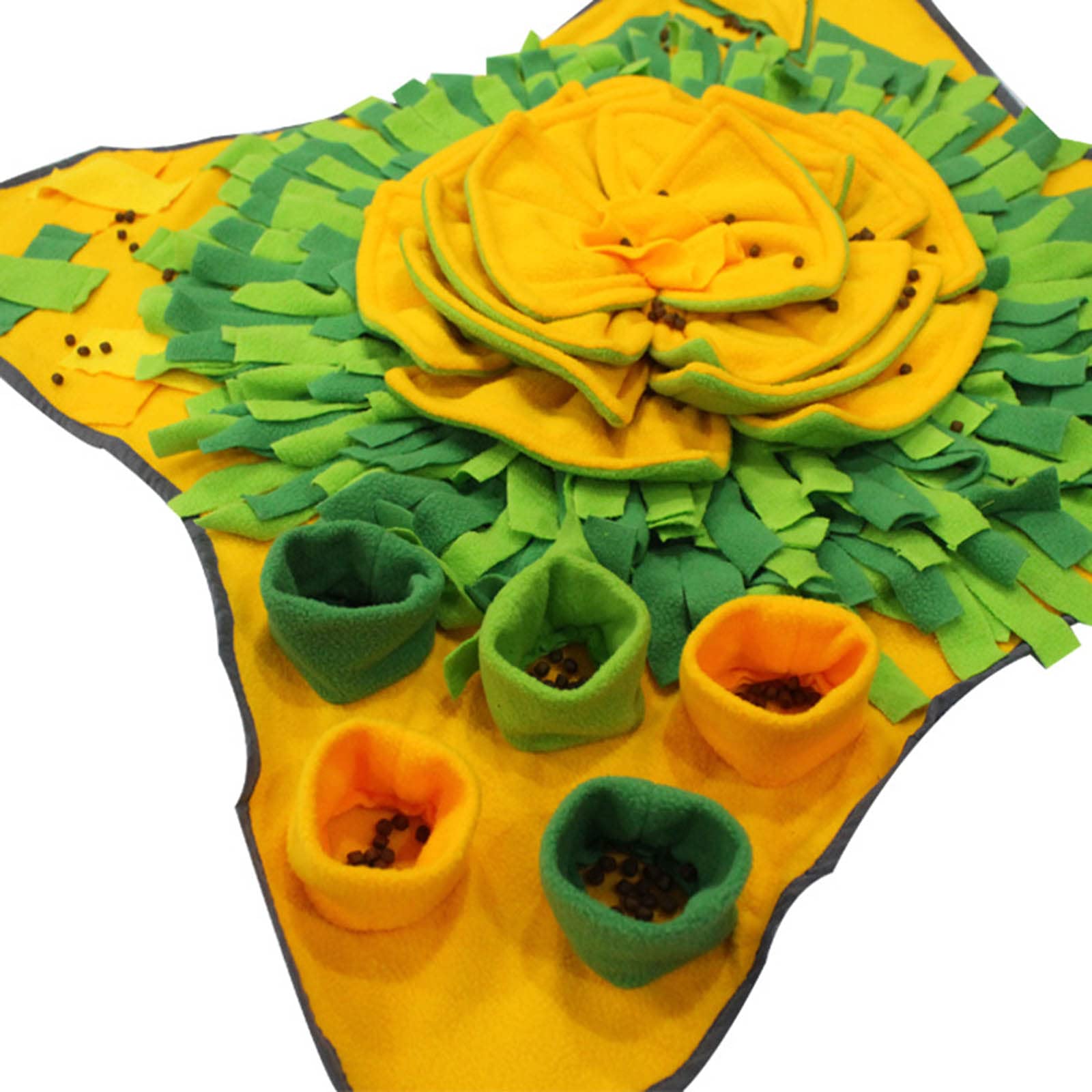 Cane Peluche Snuffle Mat Ripieni Trattare Dispensing Fiore Interattivo Masticare Alleviare Lo Stress Migliorare Per La Salute