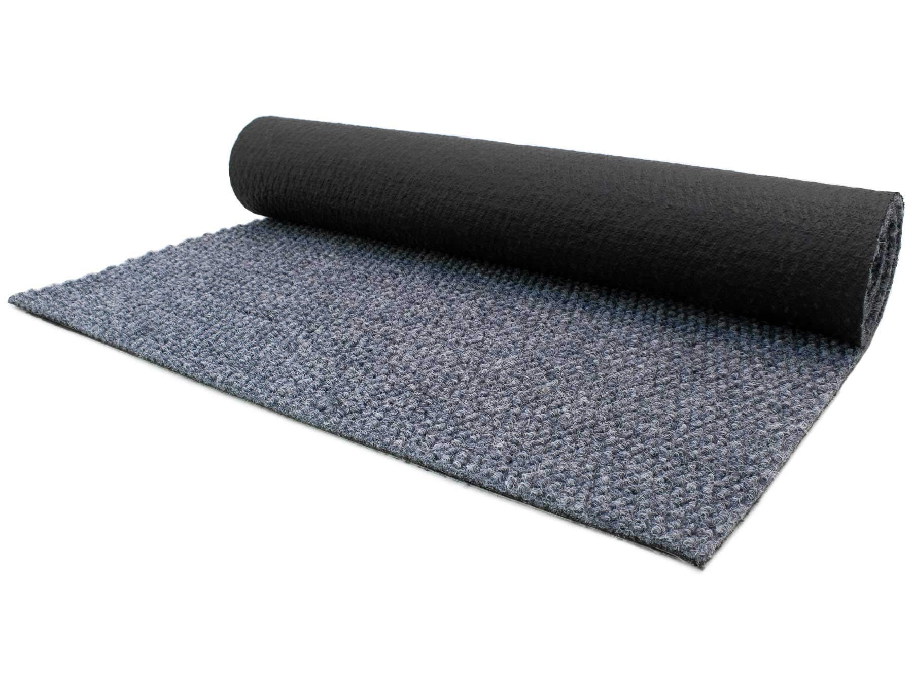 Primaflor Sauberlauf - PICOLLO, Grau-Blau, 2,00m x 5,00m, Rutschfester Schmutzfangläufer Meterware, Robuster Küchenläufer nach Maß, Zuschneidbarer Teppichläufer, Eingangsmatte für Flur und Windfang
