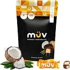 MUV Energy Chocolate Truffles - Coconut Chocolate Truffles - Healthy Snacks for Adults - Caffeinated Chocolate Alternative - Caffeine Substitute - Energy Truffles - 30 Pack