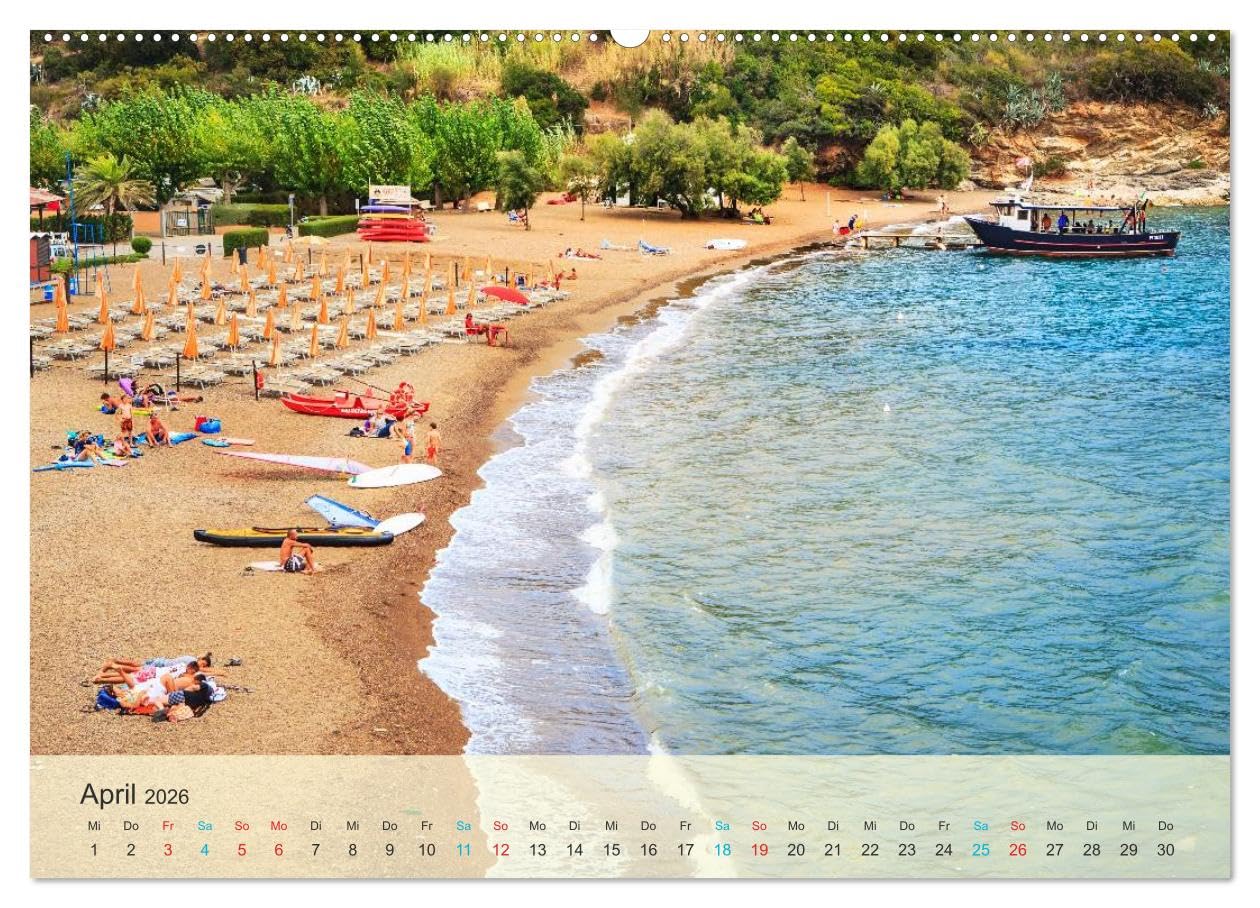 Elba - die Insel im Mittelmeer (hochwertiger Premium Wandkalender 2026 DIN A2 quer), Kunstdruck in Hochglanz: Insel Elba - die Perle im kristallklaren Wasser (CALVENDO Orte)