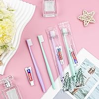 Vista 4 de Cepillos de dientes desechables, cepillo de dientes y pasta de dientes, cepillo de dientes y pasta de dientes de viaje, empaquetados