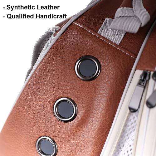 Miniatura 29 de Mochila grande con frontal expandible para gatos, apta para hasta 20 libras, mochila transportadora de mascotas tipo cápsula espacial para gatos