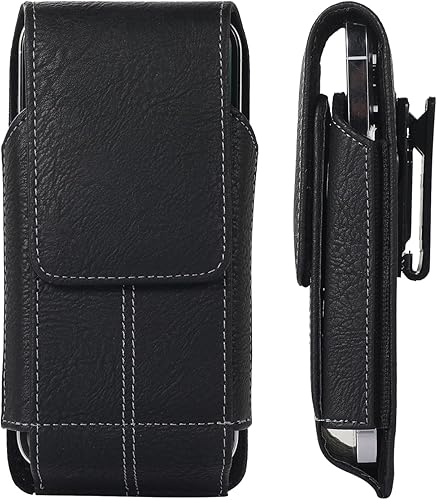 Funda de piel sintética con clip para cinturón giratorio para Samsung Galaxy S24 Ultra S23 Ultra S24+ S23 Plus S22+ S21+ S23 FE S21 FE A54 A53 A33,