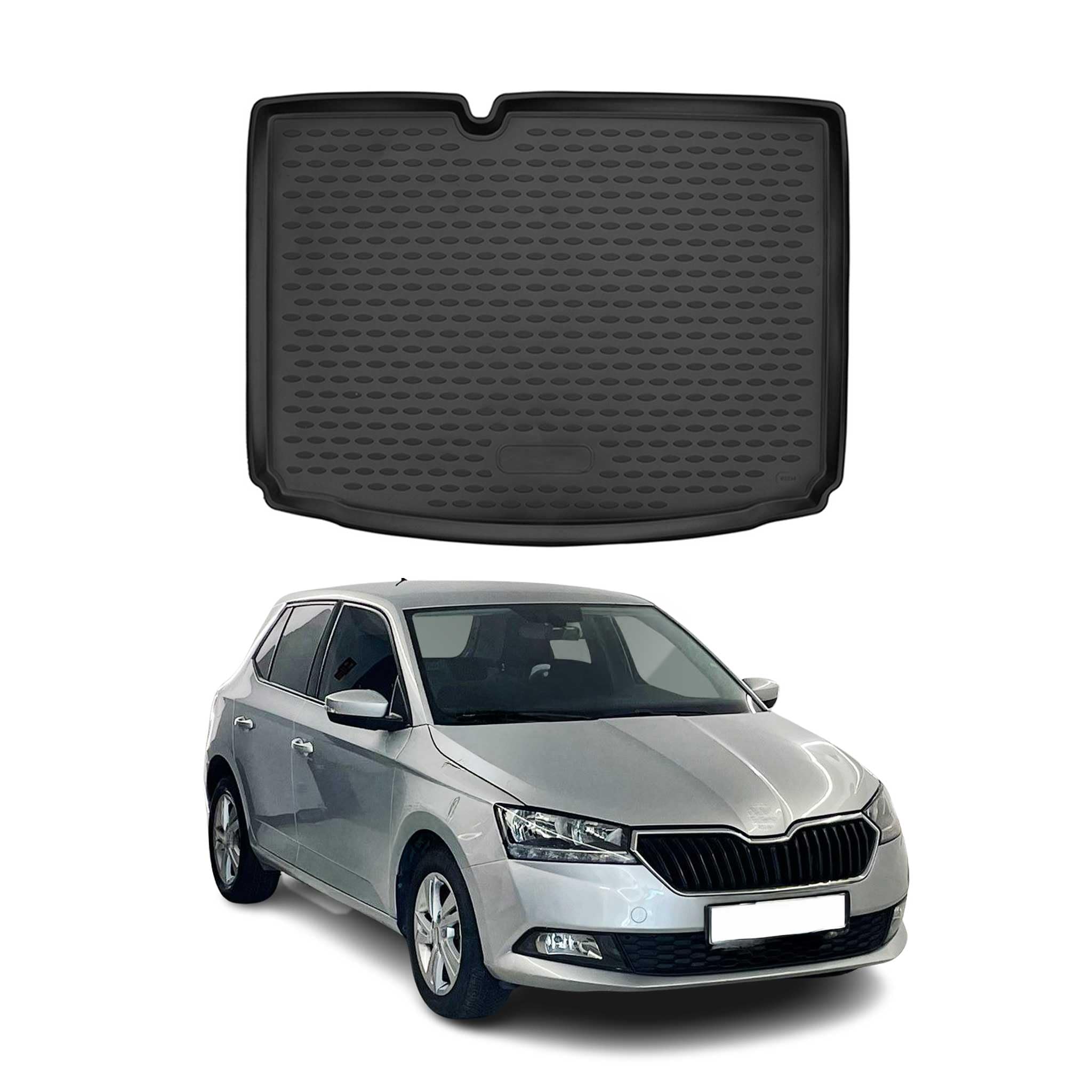 OMAC Dywanik Bagażnika Mata Bagażnika Pasująca do Skoda Fabia 2019-2021 Guma TPE Czarny