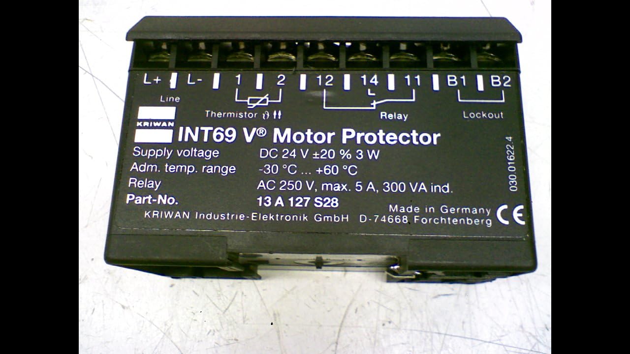 13 A 127 S28 Int69 V Motor Protector 24 Vdc 3 Wattz 250 Volt 13 A 127 S28