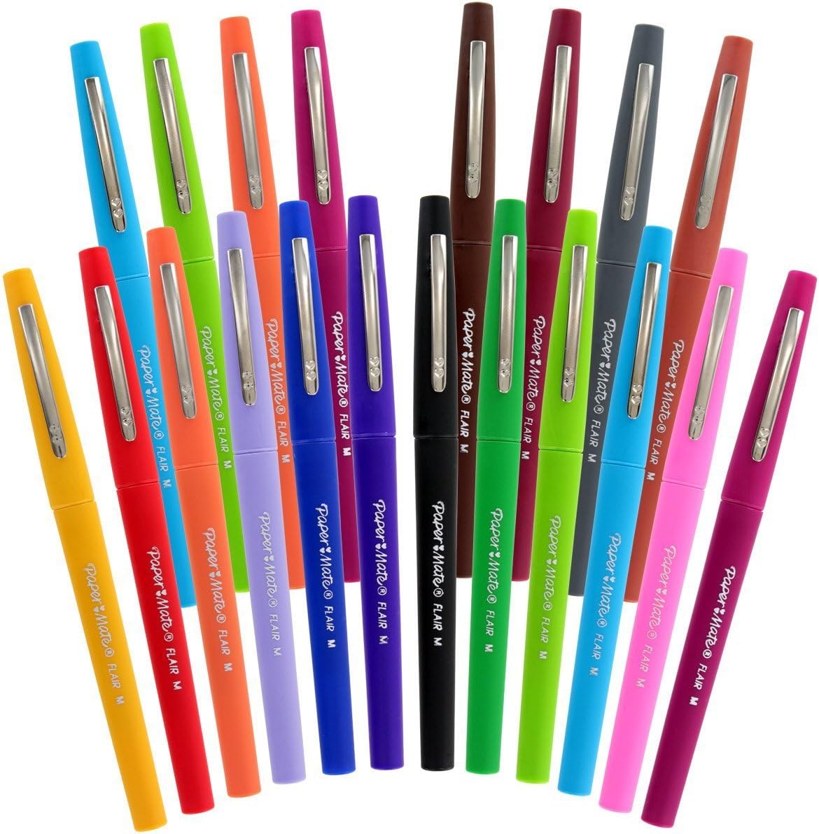 Paper Mate Flair PorousPoint Felt Tip Pen, Medium Tip, 12Pack
