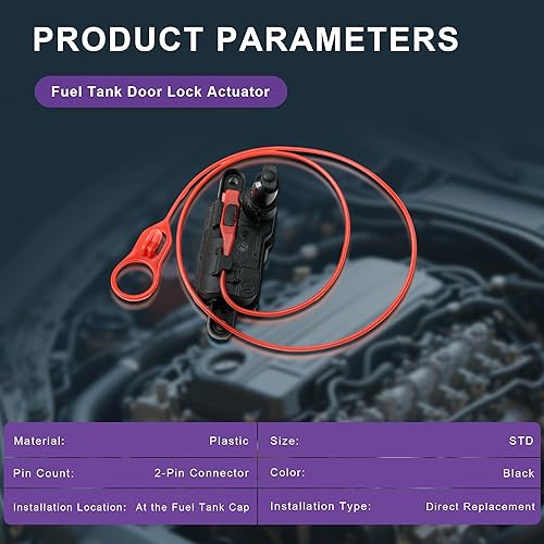 Miniatura 3 de Actuador de bloqueo de puerta del tanque de combustible/controlador de tapa de llenado de combustible 8S0862153 8S0862153A Reemplazo del motor del