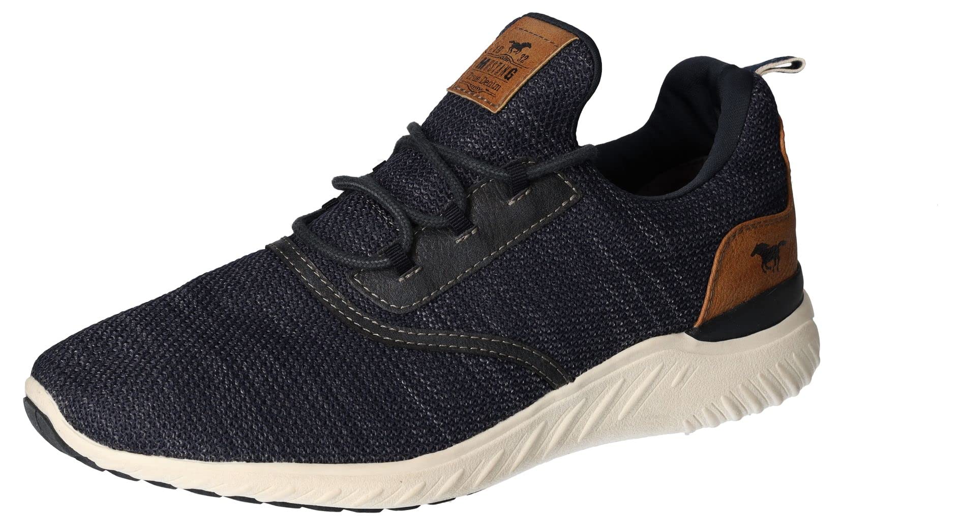 Mustang 5024-302-800, Boys’ Low-Top Sneakers, Blue (Dunkelblau 800), UK (38 EU)