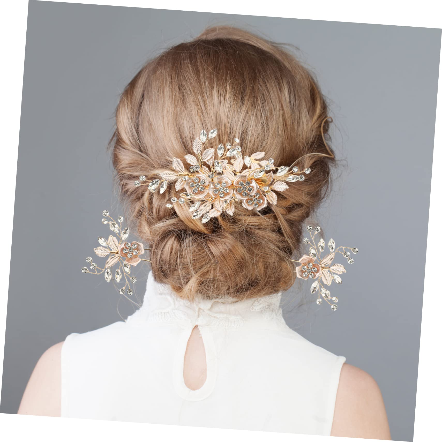 Ipetboom 3juegos Tocado Novia Perlas y Strass Horquillas Elegantes Para Bodas Accesorios De Cabello Para Novias y Damas De Honor De Peine Horquillas