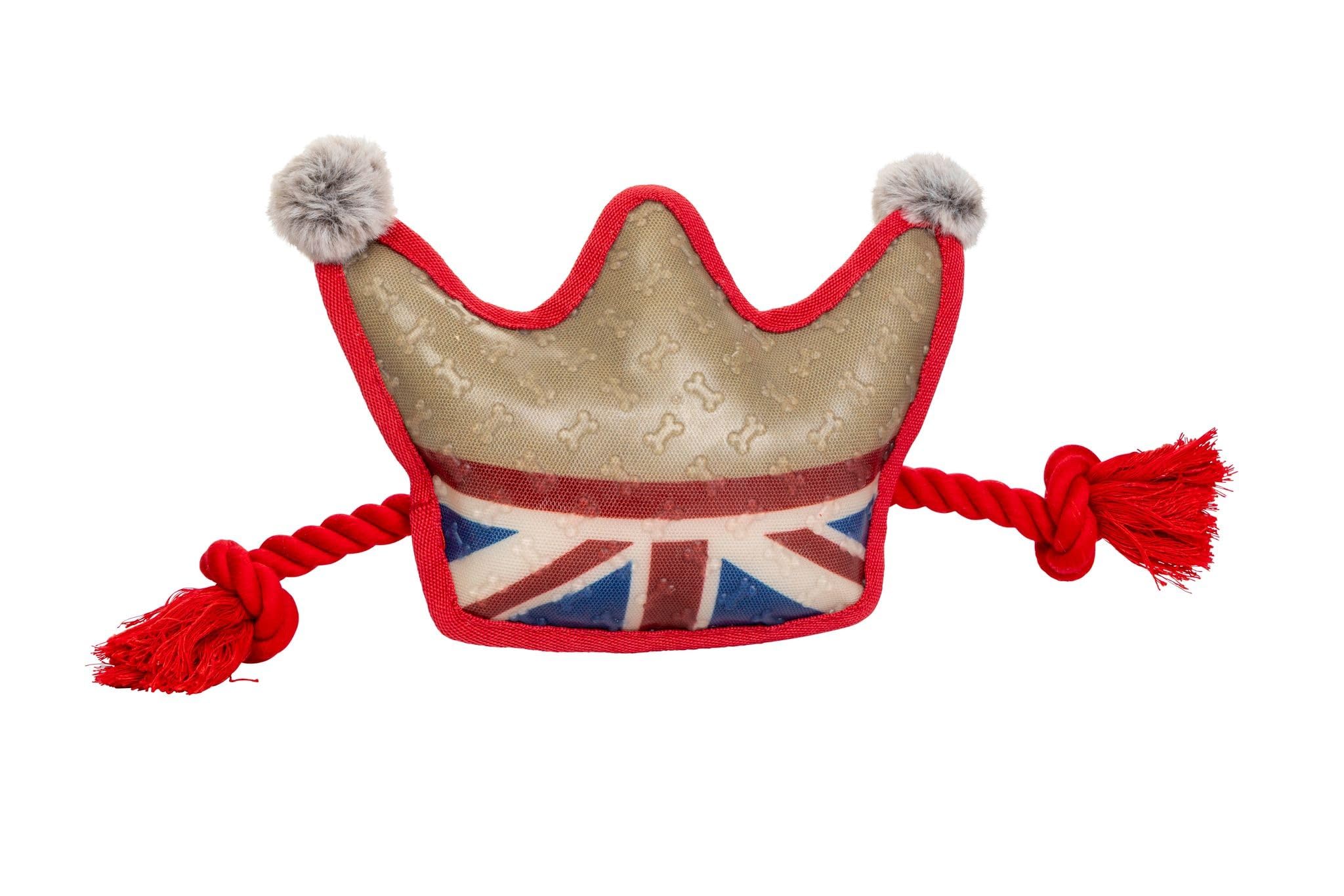 House of Paws Union Jack Tough Crown Dog Toy