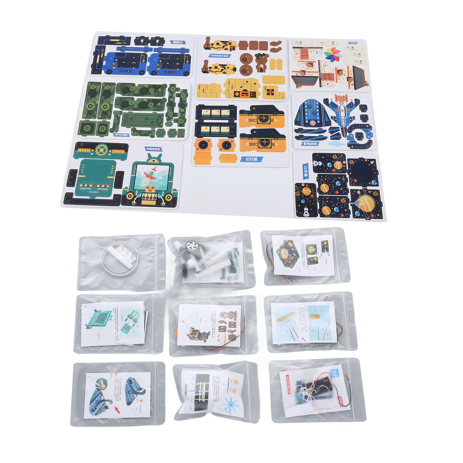 Conjunto de Experimentos de Física, Juguetes Educativos para Niños, Kit de Ciencia Reciclable para Exploración Científica