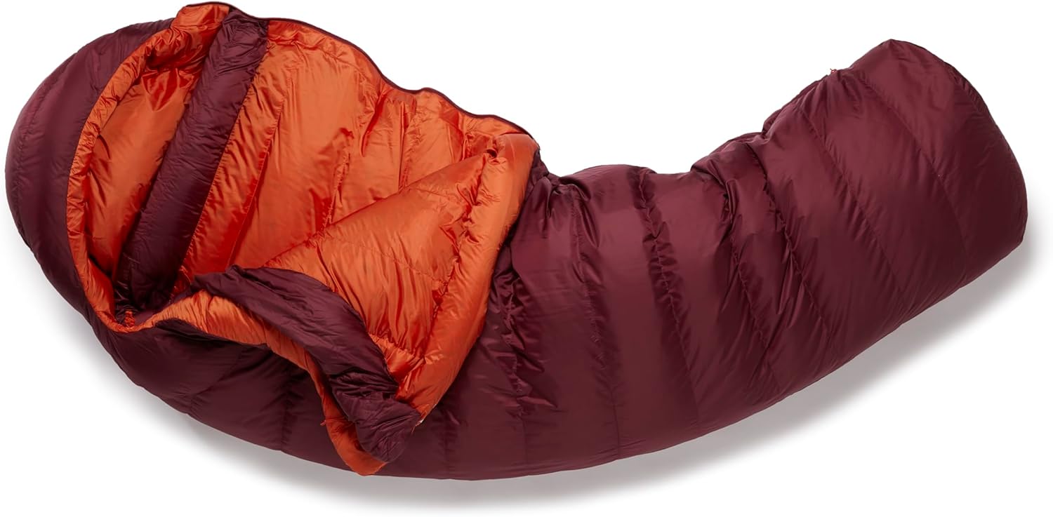 Rab Women's Ascent Down Sleeping Bag - Lightweight Warm Mummy Sleep Sack for Camping & Backpacking