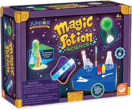 MindWare Junior Science Academy Magic Potion Science Chemistry Set 5 Amazing Beginning Kids Science Experiments for Kids Ages 4 & Up Fun Science Lessons for Home or School