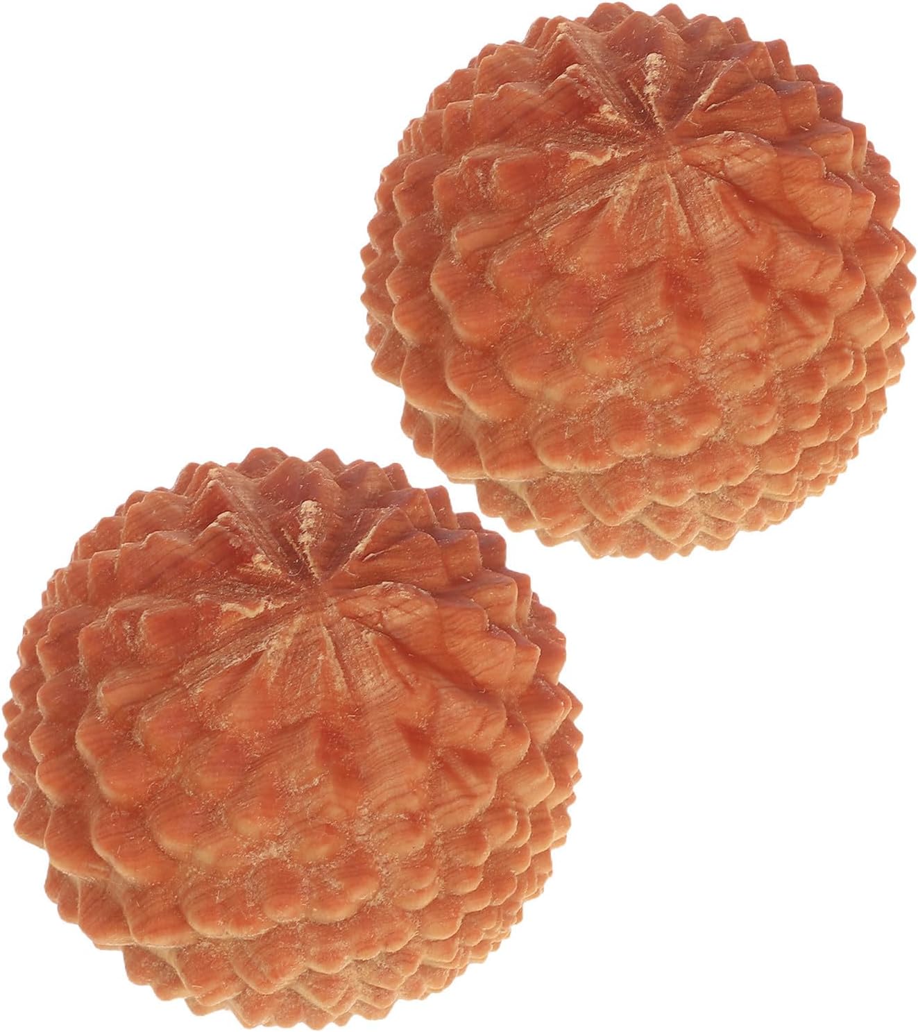 2pcs Durian Massage Ball for Hand Exercise, Portable Wooden Handball