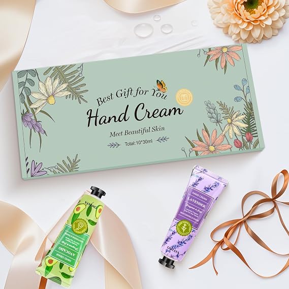 Mini Hand Cream Gift Set,10x30ml Hand Creams Multipack for Women Hand Care