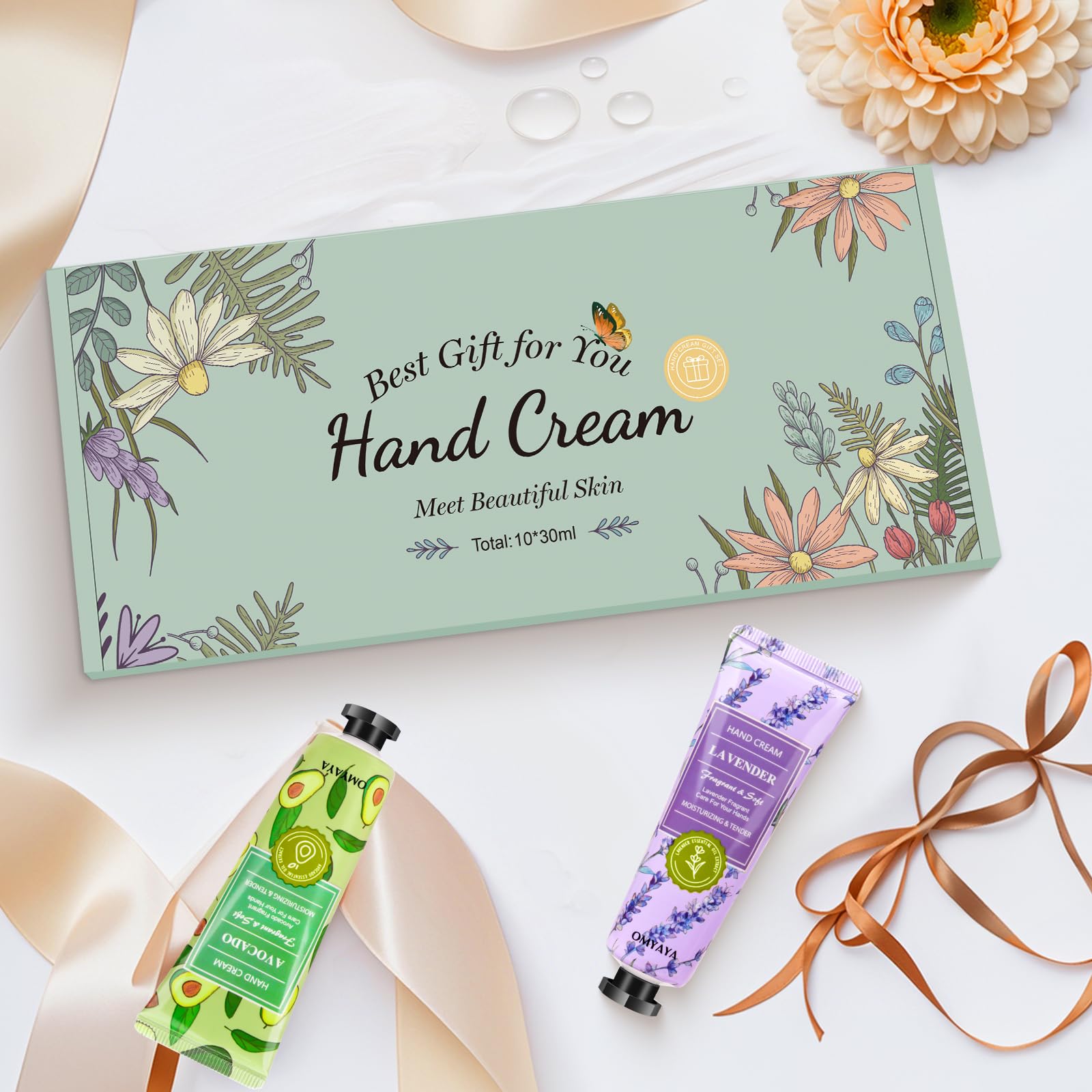 Cremas de Manos Mini Set de Regalo para Mujer 10 Unidades Crema Perfumada para Manos y Pies