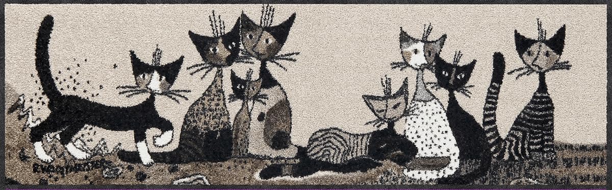 Salonloewe Läufer Serafino & Friends I Schmutzfangmatte & Fußabtreter für Innen 35 x 120 cm