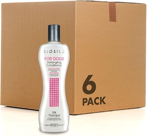 Miniatura 7 de BioSilk Acondicionador desenredante para perros Silk Therapy - Desenredante hidratante para desenredar, acondicionar el cabello enmarañado