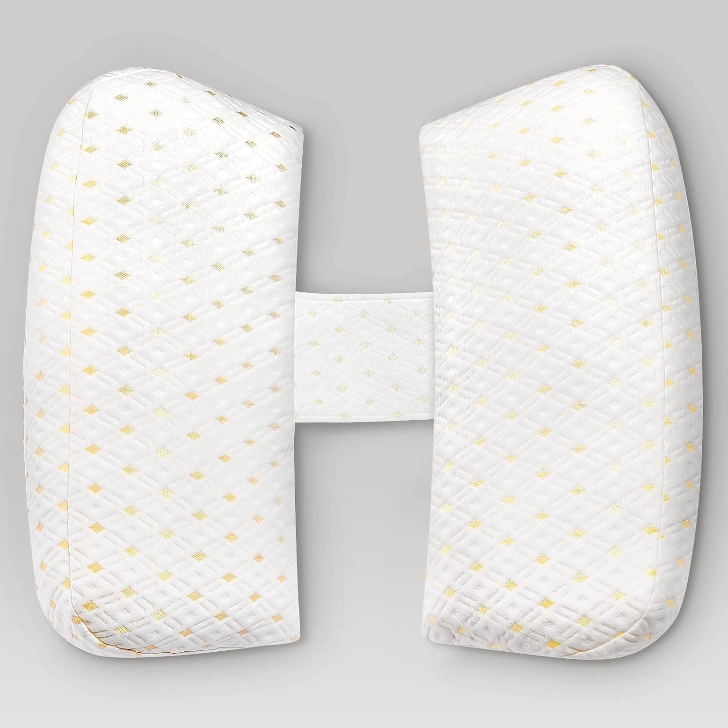Coldew Pregnancy Pillows for Sleeping, Maternity Pillow for Pregnant Women, Soft Pregnancy Body Pillow with Detachable and Adjustable Pillow Cover - Support for Belly, Back, Legs, HIPS (Gold, Medium