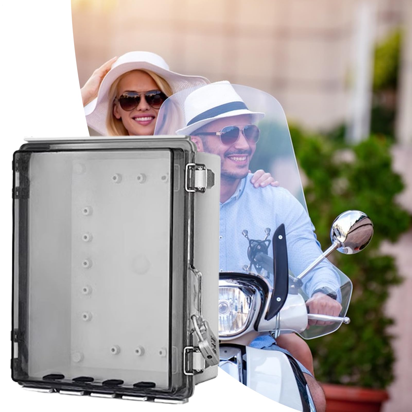 Scatola Di Giunzione Elettrica | Scatola Progetto con Coperchio Trasparente - Antipolvere con Serratura per Elettronica Casa Progetti Elettrici Sicurezza Esterna