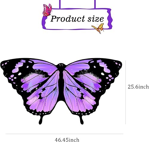 Miniatura 7 de Disfraz de alas de mariposa para niñas, alas de hada, diadema, máscara de mariposa, juguetes de fiesta, regalos