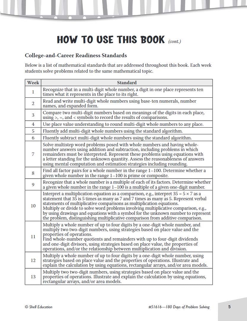 180 Days of Problem Solving for Fourth Grade - Build Math Fluency with this 4th Grade Math Workbook (180 Days of Practice) - Image 4