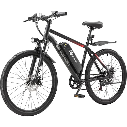 26" Electric E Bike for Adults, E-Bike Commuter – 500W Brushless Motor, 36V 10.4AH Battery, 7-Speed Gear, 20MPH Top Speed, 37+ Miles Long Range – Certified to UL 2849