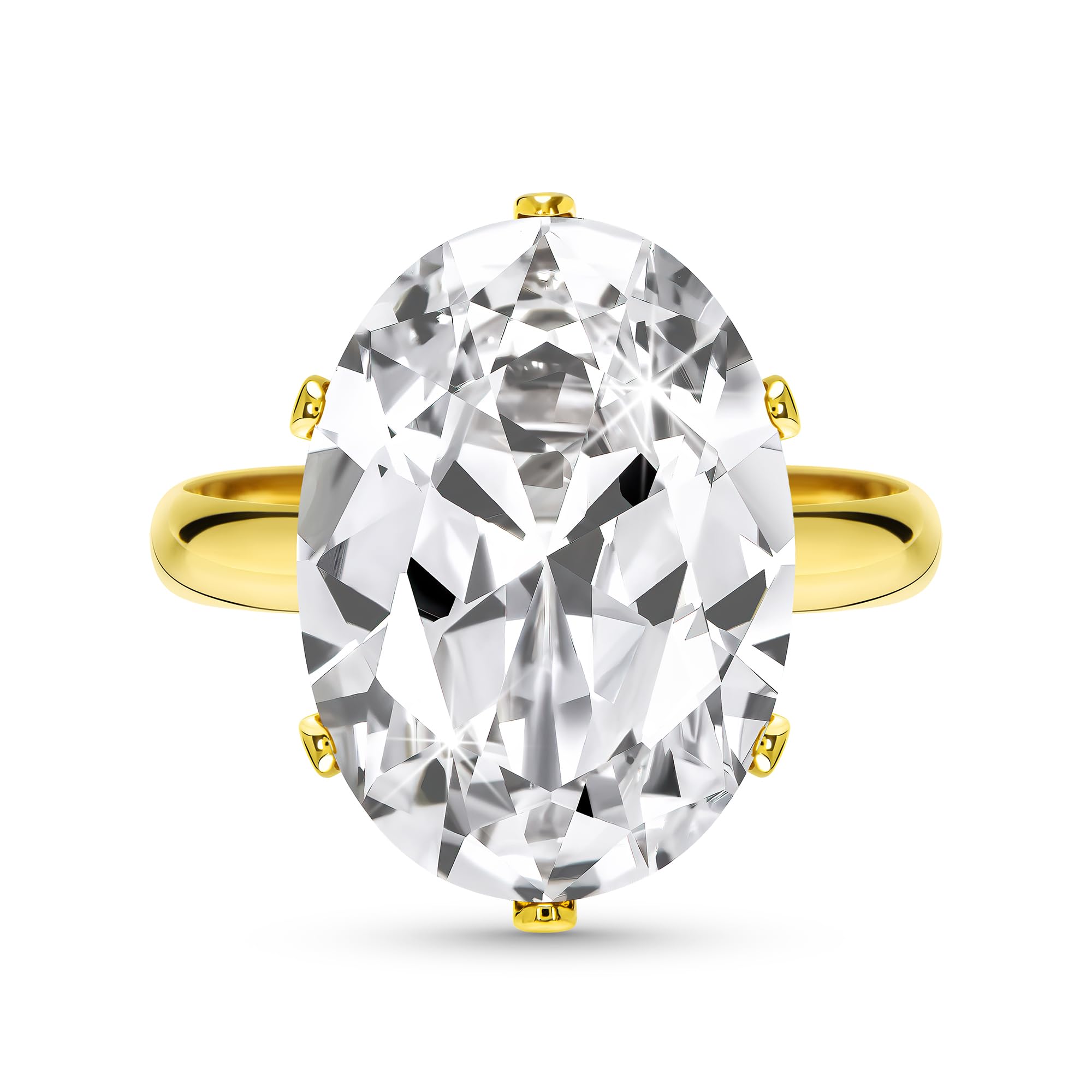 Linawe Fałszywy diamentowy pierścionek moissanite regulowany damskie, duży pierścionek na palec damski, pierścionki miedziane są dostępne w trzech odcieniach złota, różowego złota i srebra