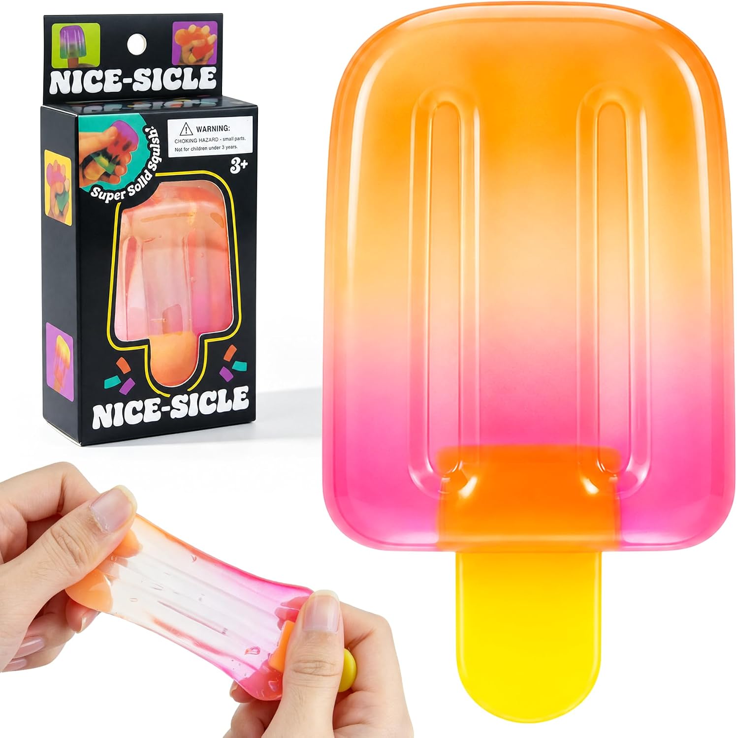 Ice Cream Squishy,Popsicle Squishy, Slow Rising Sensory Fidget Toy for Stress & Anxiety Relief, Summer Party Favors, Birthday Gifts & Classroom Rewards for Adults