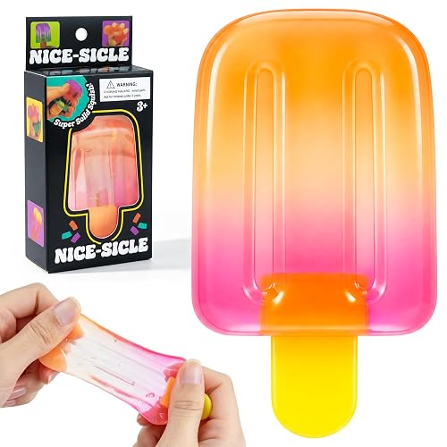 Ice Cream Squishy,Popsicle Squishy, Slow Rising Sensory Fidget Toy for Stress & Anxiety Relief, Summer Party Favors, Birthday Gifts & Classroom Rewards for Adults