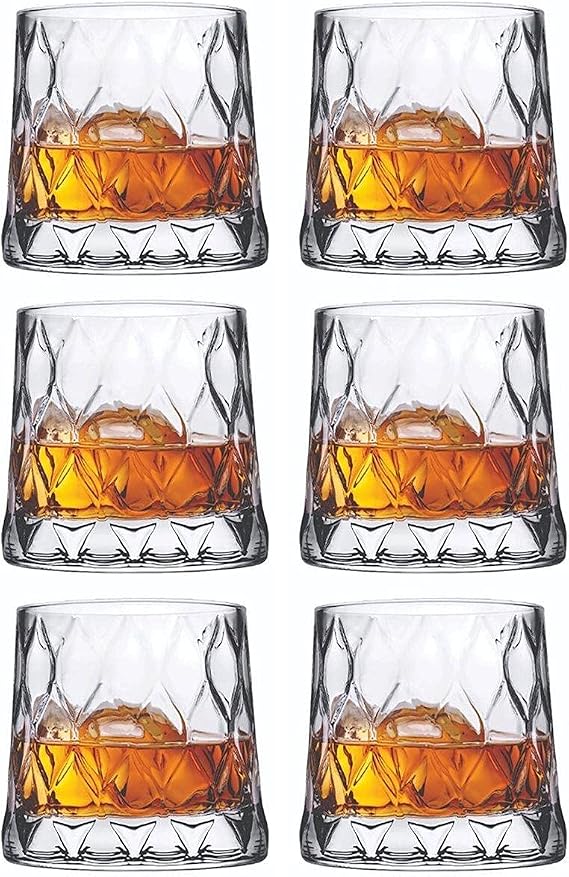 Pasabahce Leafy Old Fashioned Glasses 11.25oz / 320ml, P420194-00000-B01006, Pack of 6