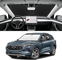 Vista 12 de Parasol de parabrisas de ajuste personalizado para Nissan Titan 2017-2024, bloquea los rayos UV y el calor, parasol de ventana delantera, fácil