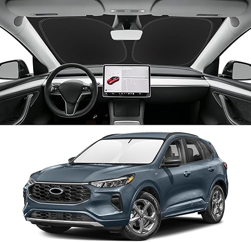 Miniatura 12 de Parasol de parabrisas de ajuste personalizado para Nissan Titan 2017-2024, bloquea los rayos UV y el calor, parasol de ventana delantera, fácil