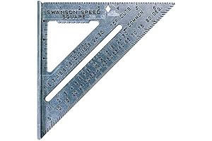SWANSON Tool Co S0101 Carpenter's 7-Inch Aluminum Speed Square