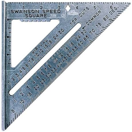SWANSON Tool Co S0101 Carpenter's 7-Inch Aluminum Speed Square