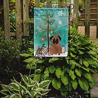 Vista 1388 de Caroline's Treasures BB4243GF Bandera de jardín con texto en inglés «Merry Christmas» con texto en inglés «Merry Christmas», bandera decorativa