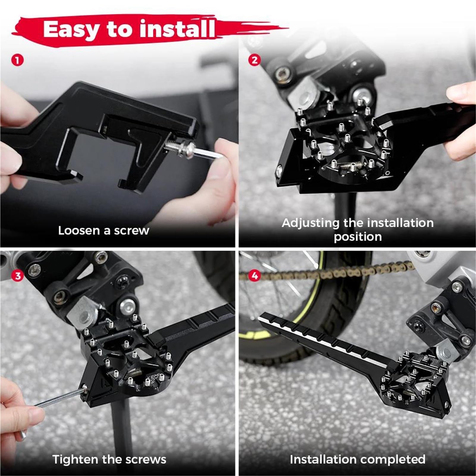 Estensioni per Pedane Passeggero Pedane Estese Motocross Moto da Cross Accessori Fuoristrada per Sur Ron Light Bee XS/X/L1E