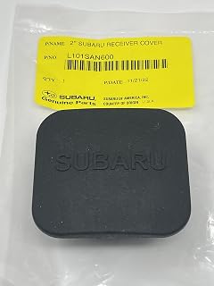Genuine Subaru Trailer Hitch Plug Cover L101SAN600 - Fits 2" Receiver Outback Forester Ascent Crosstrek